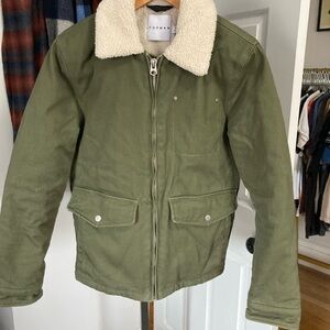 Topman Green Aviator Jacket